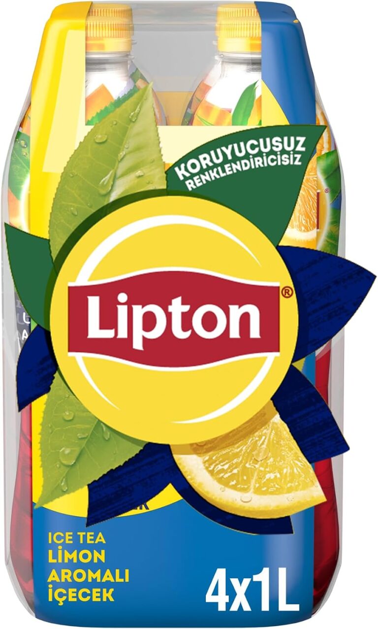Lipton Ice Tea Limon Aromalı Soğuk Çay Kutu 4 x 1 L