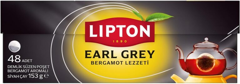 Lipton Earl Grey Bergamot Aromalı Demlik Poşet Çay 48'li Paket