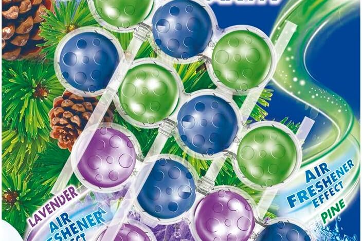 Bref Power Active Çam ve Lavanta Kokulu 4'lü Klozet Bloğu 4 x 50 g, Çam & Lavanta 4