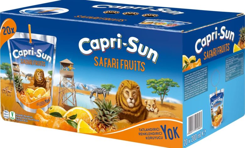 Capri-Sun Safari (Portakallı, Ananaslı, Mandalinalı) (200 ml x 20 Adet)