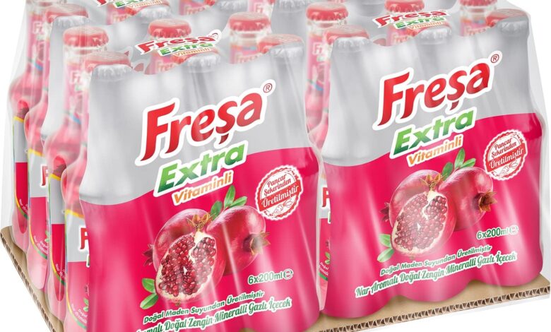 Freşa Extra Multivitaminli Narlı Madensuyu 24'lü (200 ml x 24 Adet)