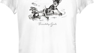 Disney Bambi - Bambi Friendship Bisiklet Yaka T-Shirt Tişört Kadın