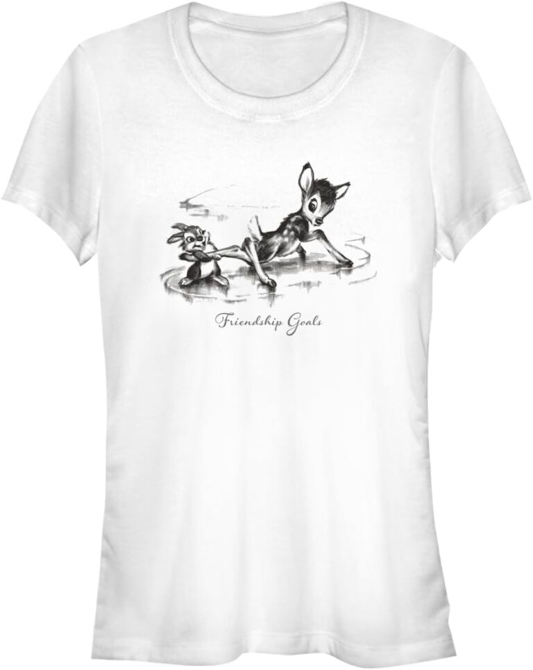 Disney Bambi - Bambi Friendship Bisiklet Yaka T-Shirt Tişört Kadın