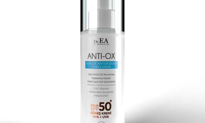Anti-ox Ton Eşitleyici Anti Aging Etkili 50 Spf Suya Dayanıklı Yüz Güneş Kremi