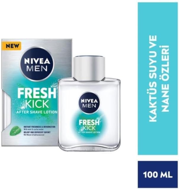 NIVEA Men Cool Kick Fresh Tıraş Sonrası Losyon 100 ml, Serinleten Ferahlık