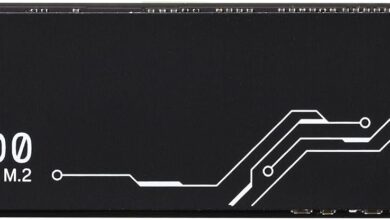 Kingston KC3000 PCIe 4.0 NVMe M.2 SSD - Masaüstü ve dizüstü bilgisayarlar için yüksek performanslı bellek, -SKC3000S/512G, siyah, 512GB