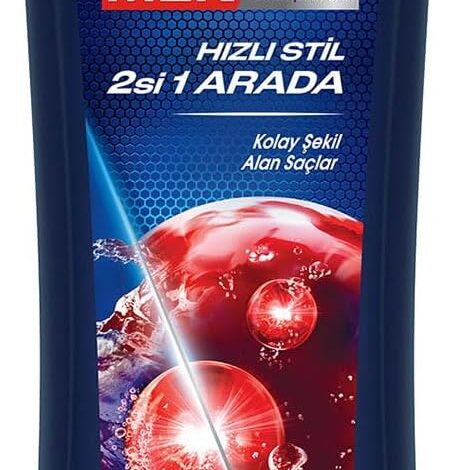 Clear Men Kepeğe Karşı Etkili Şampuan Hızlı Stil 2'si 1 Arada Kolay Şekil Alan Saçlar 350 ml Mavi