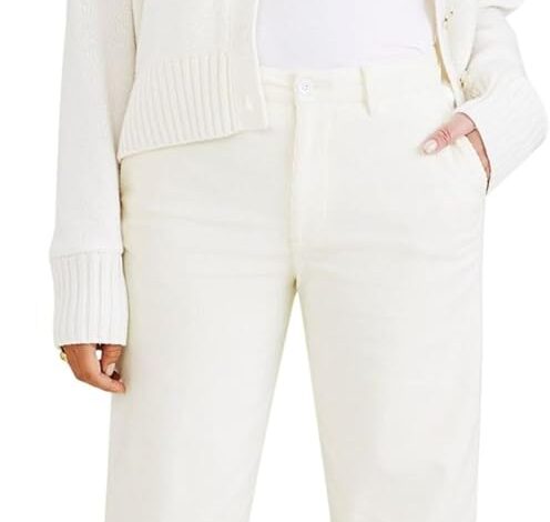 Dockers High Waisted Chino Straight Fit Pantolon Pantolon Kadın
