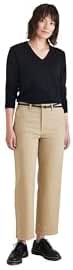 Dockers Kadın High Waist Weekend Chino Straight Fit Pantolon, Bej, 28W