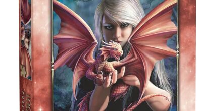 Clementoni - 1000 Parça Anne Stokes Yetişkin Puzzle - Dragonkin - 39640