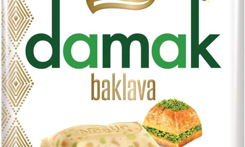 Nestlé Damak Antep Fıstıklı ve Baklavalı Beyaz Kare Çikolata, 60 g, 1 Adet