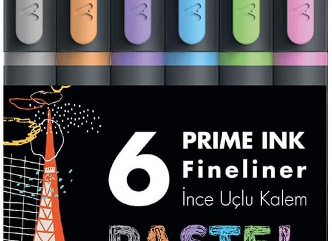 ADEL Prime Ink Fineliner 6'lı Pastel Klasik İnce Uçlu Kalem
