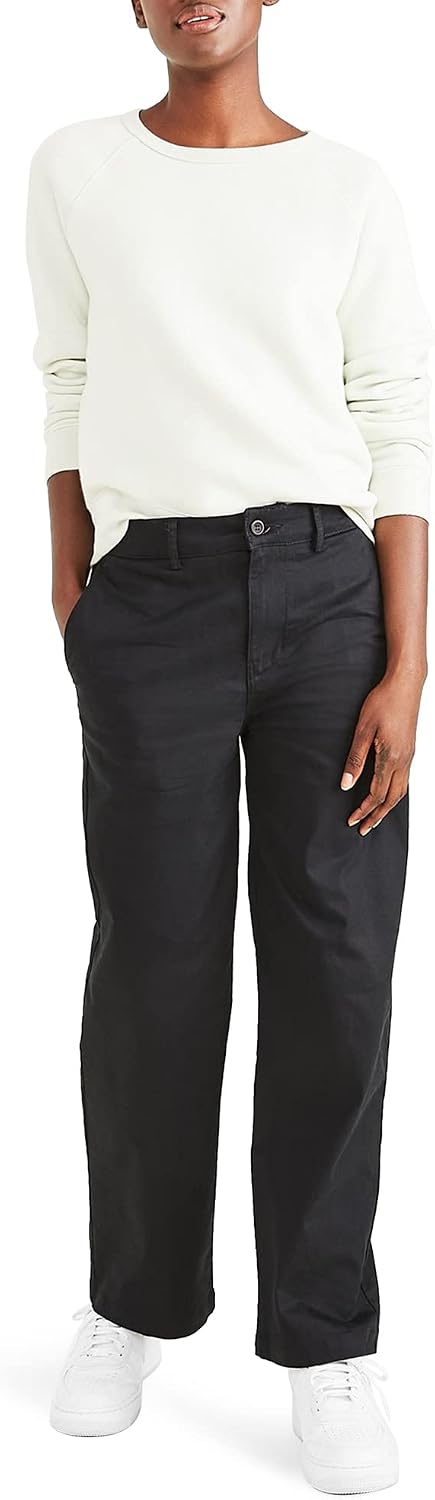 Dockers High Waisted Chino Straight Fit Pantolon Pantolon Kadın