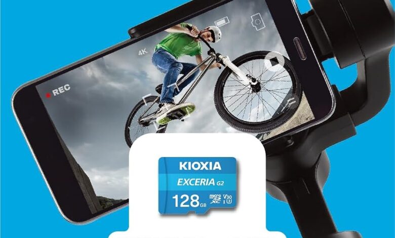 KIOXIA EXCERIA G2 128GB microSDXC Hafıza Kartı – UHS-I U3 V30 C10 A1, 100MB/s Okuma, 50MB/s Yazma, 4K