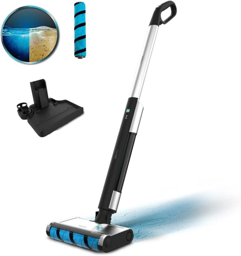 Cecotec FreeGo Wash Elektrikli Paspas, 40W, 40 Dakika Çalışma Süresi, Wet Jalisco Emici Silindir, 420 ml Temiz ve 150 ml Kirli Su Tankı, Otomatik Püskürtme, Kendini Temizleme İstasyonu