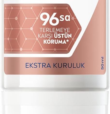 NIVEA Derma Control Clinical Kadın Roll-on deodorant 50 ml,96 saat üstün koruma,Anti-perspirant