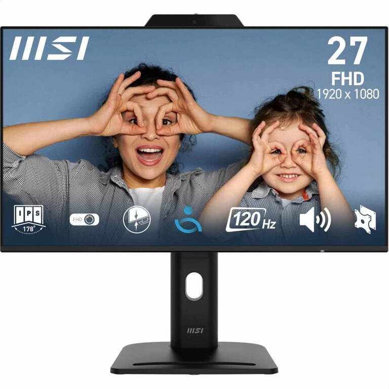 MSI 27" PRO MP272PMG, Kurumsal Monitör, FHD, 16:9, Flat, IPS, 120Hz, 1ms, Adaptive-Sync, Pivot
