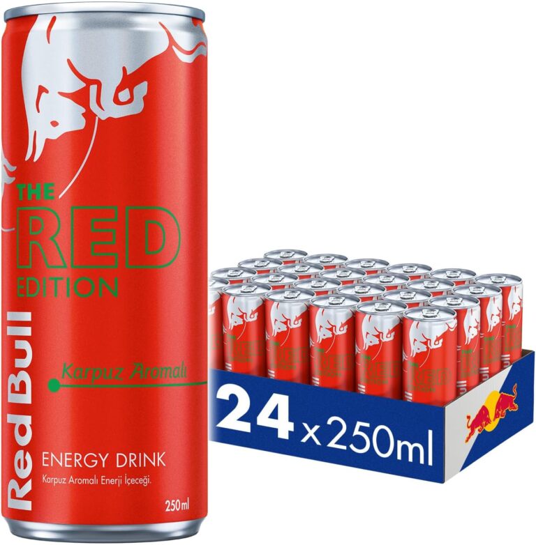 Red Bull Enerji İçeceği, Karpuz, 250 ML (24'Lü Paket, 24x250 ML), Enerji, Kutu