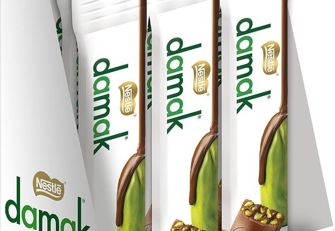 Nestlé Damak Antep Fıstıklı Sütlü Çikolata Stick, 18 g x 12 Adet