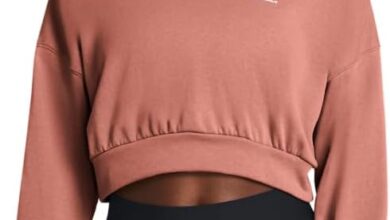 Under Armour Rakip Terry Büyük Boy Kırpılmış Bisiklet Yaka Sweatshirt Sweatshirt Kadın