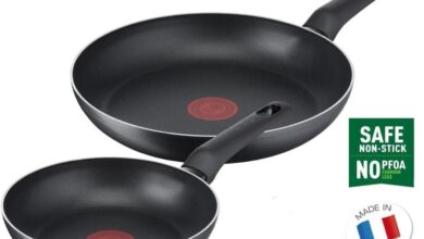 Tefal Titanyum 1X SimpleCook Difüzyon Tabanlı 20/26 Cm 2'li Tava Seti - 2100126824
