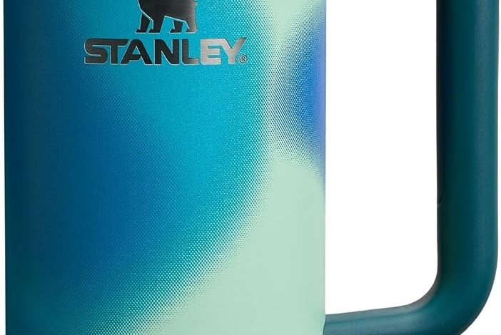 STANLEY Quencher H2.0 FlowState Pipetli Termos Bardak 0.89 Litre - Coastal Teal | Paslanmaz Çelik