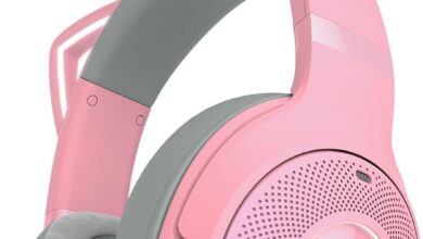 Razer Kraken Kitty V2 BT - Kitty Kulaklı Kablosuz Bluetooth RGB Kulaklık (Bluetooth 5.2, TriForce 40 mm Sürücüler, Entegre Işınlama Gürültü Önleyici Mikrofon, 40 Saate Kadar Pil Ömrü) Kuvars Pembe