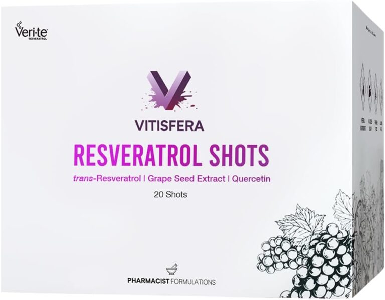 Vitisfera Resveratrol Shot – 200 mg Trans Resveratrol (Veri-te®) - 100mg Üzüm Çekirdeği Ekstresi - 50mg Quercetin – 20 Flakon - Orman Meyveleri Aromalı