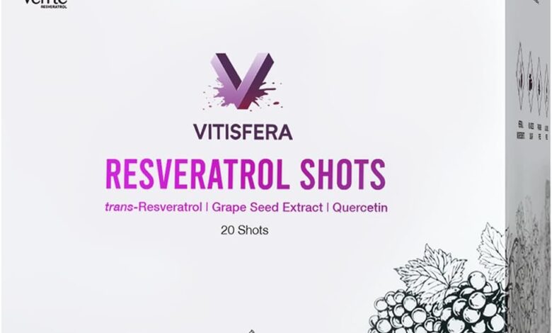 Vitisfera Resveratrol Shot – 200 mg Trans Resveratrol (Veri-te®) - 100mg Üzüm Çekirdeği Ekstresi - 50mg Quercetin – 20 Flakon - Orman Meyveleri Aromalı