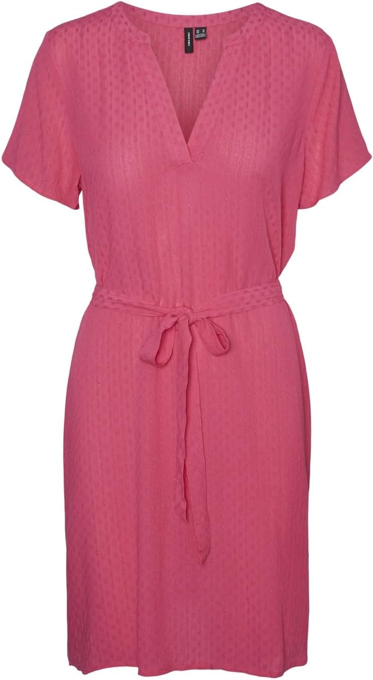 VERO MODA VMGABBI SS SHORT DRESS WVN GA Elbise Kadın