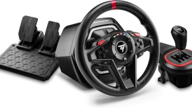 Thrustmaster T128 vites kolu seti, T128 yarış direksiyonu TH8S vites eklentisi, Xbox ve PC ile uyumlu