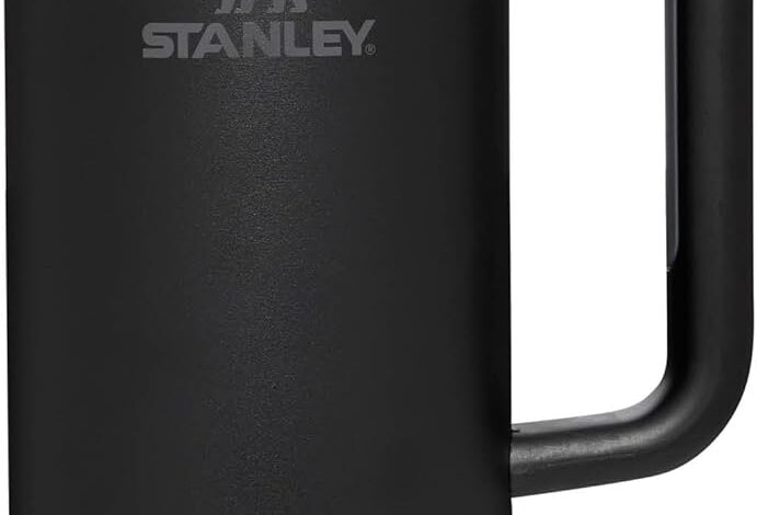 STANLEY Quencher H2.0 FlowState Pipetli Termos Bardak 1.18 Litre - Siyah | Paslanmaz Çelik