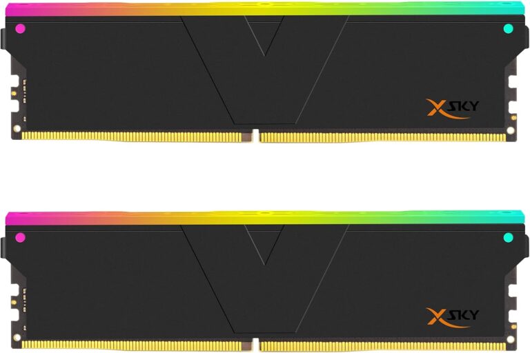 V-Color Manta XSky RGB 16GB (2x8GB) DDR5 6000MT/s CL30 1.35V, AMD EXPO Uyumlu, SK Hynix IC, Siyah Masaüstü Bellek RAM / TMXSAL8G60830KWK
