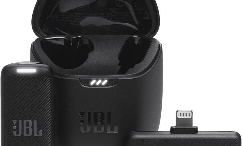JBL Quantum Stream Wireless, Lightning Mikrofon,Siyah