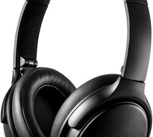 Tribit QuietPlus 71 ANC Gürültü Engelleme 30 Saat Oynatma Süresi Rahat ve Ayarlanabilir Bluetooth Kulak Üstü Kulaklık Siyah