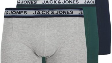 JACK & JONES Jacoliver Solid Trunks 3 Pack Ln Boxer Şort Erkekler