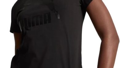 Classics Shiny Logo Kadın Siyah Günlük Stil T-Shirt 62559701