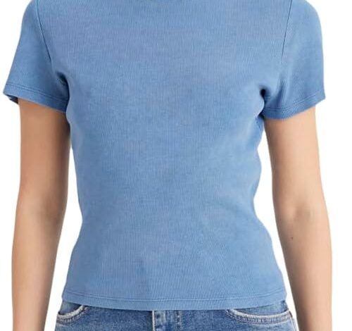 Wrangler Bisiklet Yaka T-shirt W241600 T-shirt Kadın