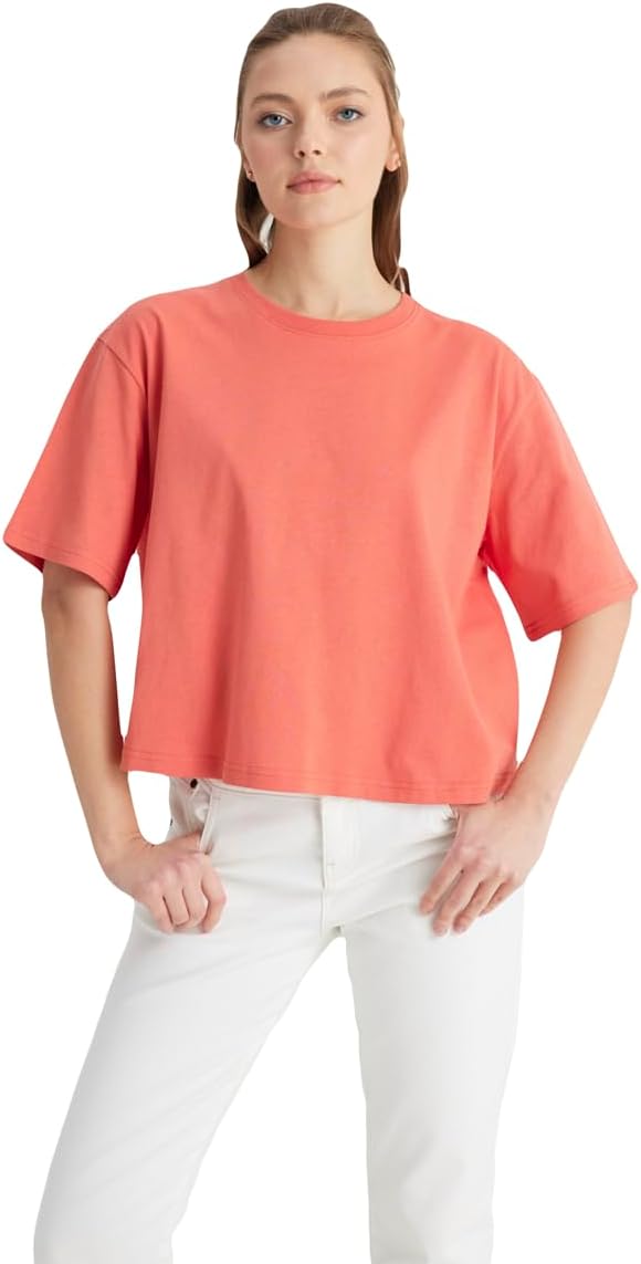 Wrangler Bisiklet Yaka T-shirt W241608 T-shirt Kadın
