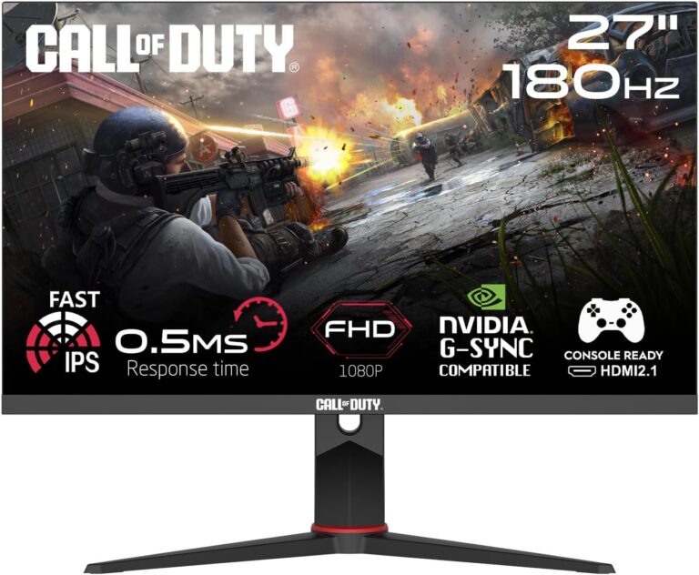 GAMEON Call Of Duty 27" FHD 180Hz, 0,5ms, Pivot, Fast IPS, HDR Ready, HDMI 2.1, PS5 uyumlu Siyah Oyuncu Monitörü