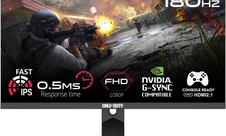 GAMEON Call Of Duty 27" FHD 180Hz, 0,5ms, Pivot, Fast IPS, HDR Ready, HDMI 2.1, PS5 uyumlu Siyah Oyuncu Monitörü