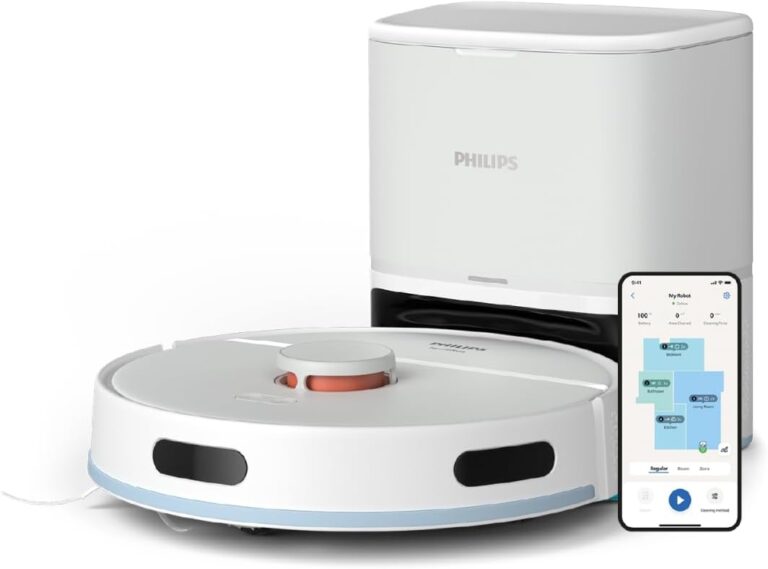 Philips 2000 Serisi Islak Kuru Moplu İstasyonlu Robot Süpürge, HomeRun Uygulaması, LDS Radar Navigasyon, Beyaz, XU2100/20