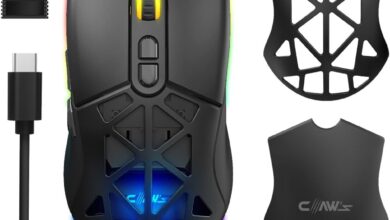 Claw's Nexus Air Kablosuz 10000 Dpi Pixart PMW3325 Sensör Makro Yazılımlı & Değiştirilebilir Kapaklı RGB Kablosuz Gaming Mouse - Siyah