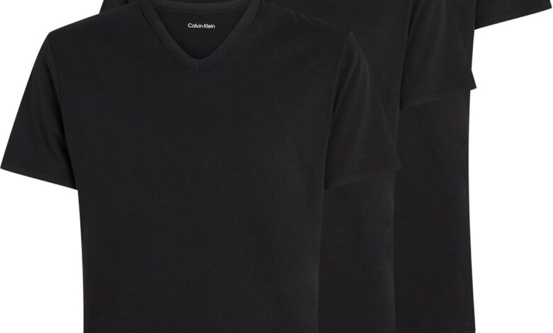 Calvin Klein S/S V NECK 3PK Tişört Erkek