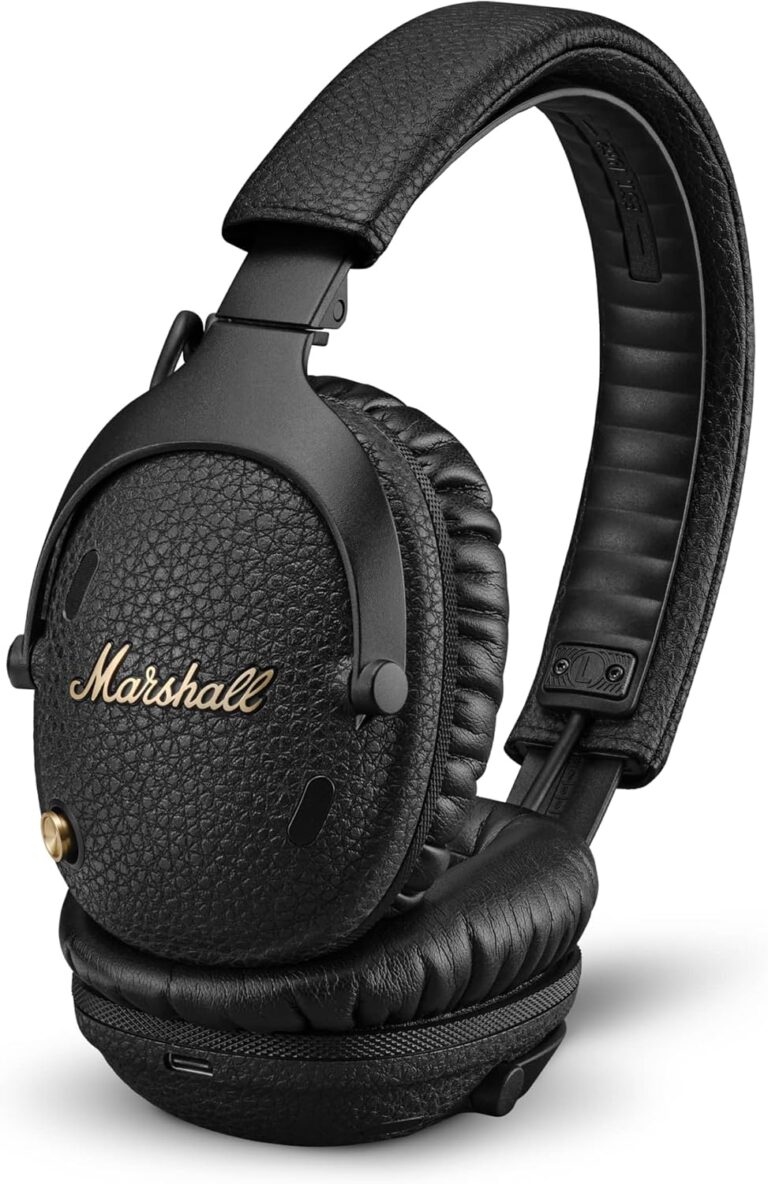 Marshall Monitor III ANC Aktif Gürültü Azaltma Bluetooth Kulaklık, 70 Saat Çalma Süresi - Siyah