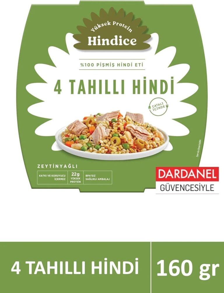 Dardanel Hindice Aç Ye Hazır Yemek 4 Tahıllı Hindi 160 gr