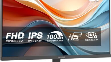 KOORUI E2711F 27 inç Monitör Full HD, 100 Hz, 5ms, Göz Konforu, sRGB Farbumfangs, (1920 x 1080, HDMI, VGA, Neigbar, VESA 75x75)