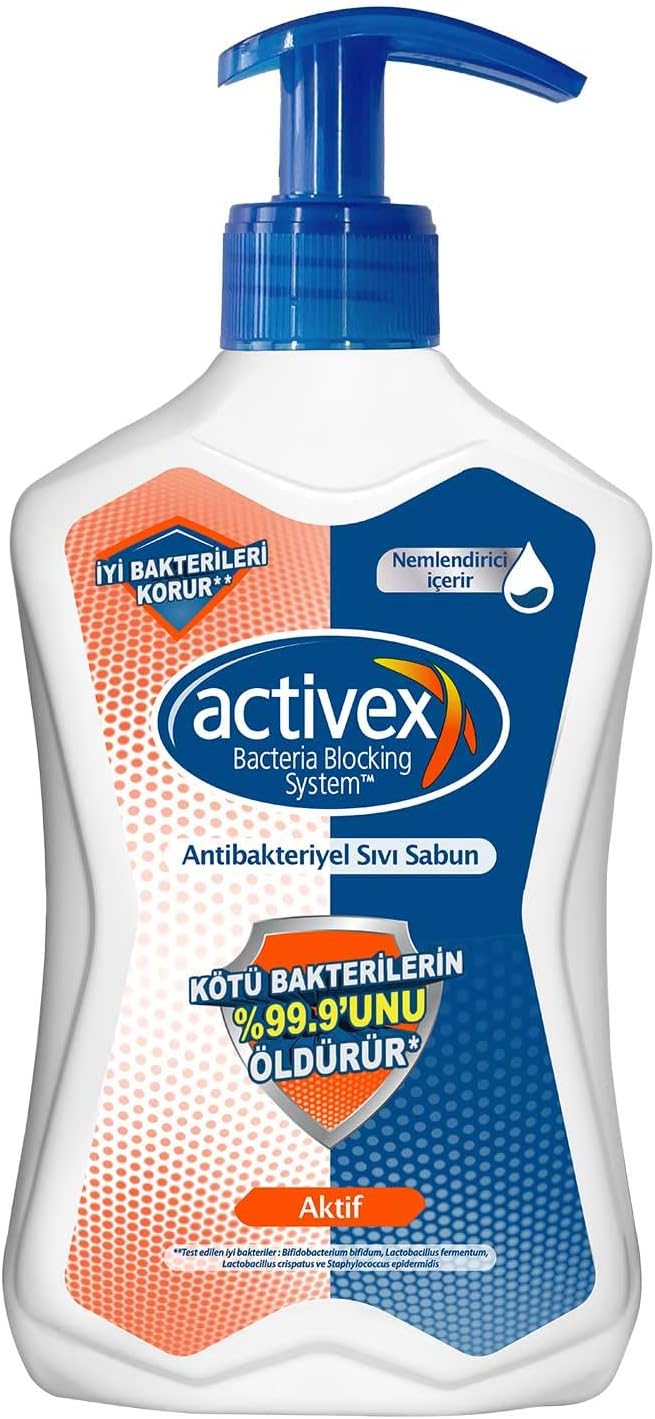 ACTIVEX Sıvı Sabun, Aktif, 500 Mililitre