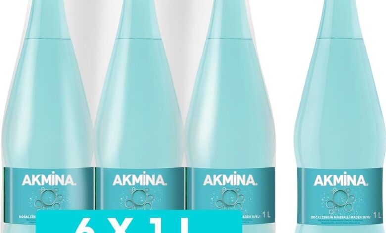 Akmina Doğal Zengin Mineralli Maden Suyu 6x1 L