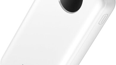 Juo 10000mAh 22.5W Dijital Led Ekranlı Taşınabilir Hızlı Şarj Cihazı Powerbank Beyaz
